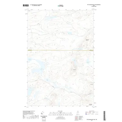 2021 Map of Fifth Musquacook Lake, 2021 Print