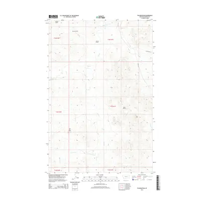 2014 Map of Fig Mountain, 2014 Print
