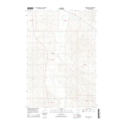 2014 Map of Fighting Butte, 2014 Print