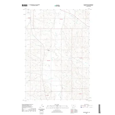 2020 Map of Fighting Butte, 2020 Print
