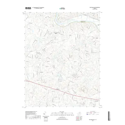 2019 Map of Fine Creek Mills, 2019 Print