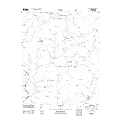 2011 Map of Fines Creek, 2011 Print