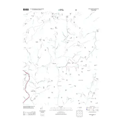 2013 Map of Fines Creek, 2013 Print