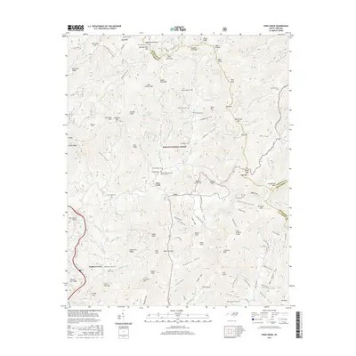 2016 Map of Fines Creek, 2016 Print