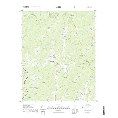 2019 Map of Fines Creek, 2019 Print