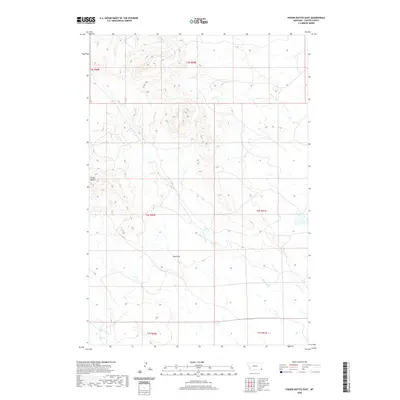 2020 Map of Finger Buttes East, 2020 Print
