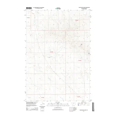 2014 Map of Finger Buttes West, 2014 Print