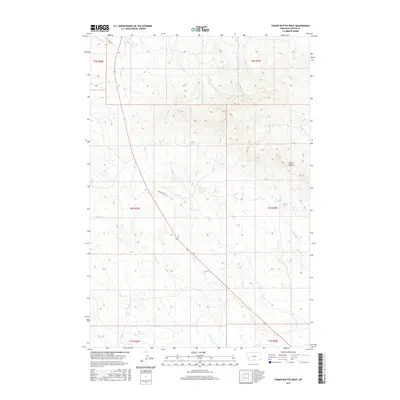 2017 Map of Finger Buttes West, 2017 Print