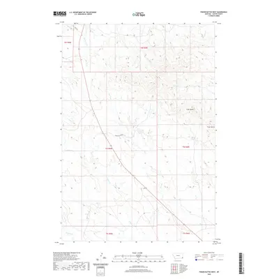 2020 Map of Finger Buttes West, 2020 Print