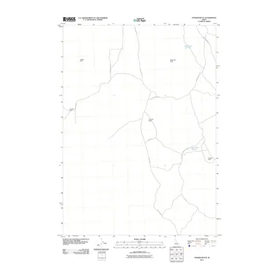 2011 Map of Fingers Butte, 2011 Print