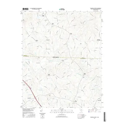 2017 Map of Fingerville West, 2017 Print