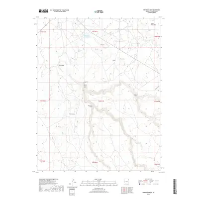 2018 Map of Fire Dance Mesa, 2018 Print