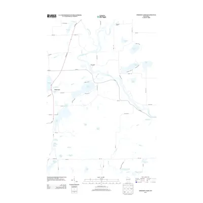 2013 Map of Fireside Lakes, 2013 Print