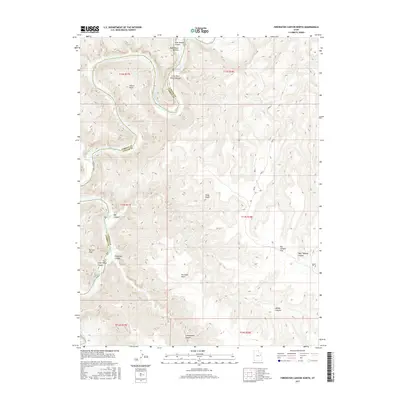 2017 Map of Firewater Canyon North, 2017 Print