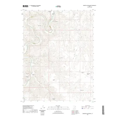 2020 Map of Firewater Canyon North, 2020 Print