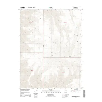 2014 Map of Firewater Canyon South, 2014 Print