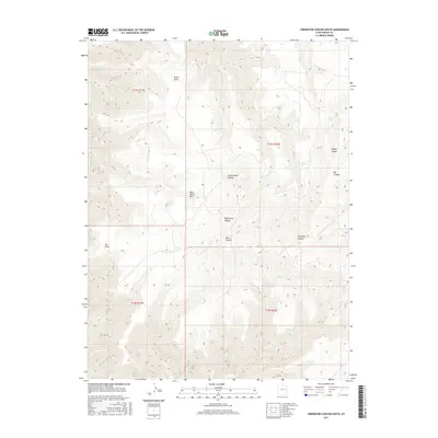 2017 Map of Firewater Canyon South, 2017 Print