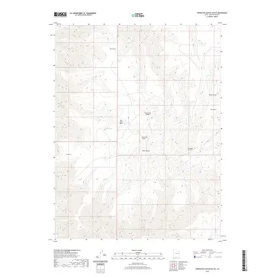 2020 Map of Firewater Canyon South, 2020 Print