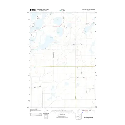 2013 Map of First Crow Wing Lake, 2013 Print