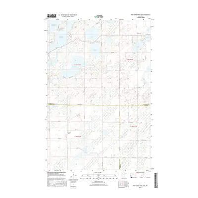 2016 Map of First Crow Wing Lake, 2016 Print