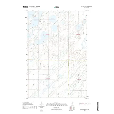2019 Map of First Crow Wing Lake, 2019 Print