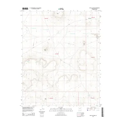 2014 Map of First Flat Mesa, 2014 Print