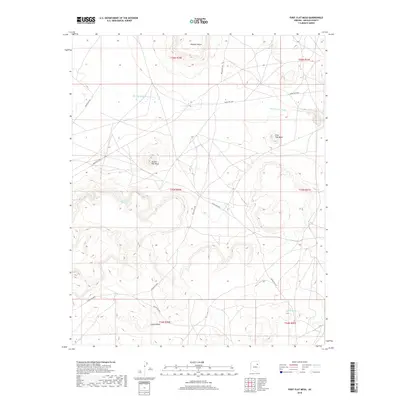 2018 Map of First Flat Mesa, 2018 Print