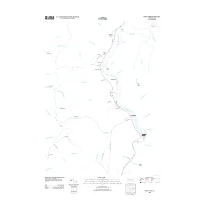 2013 Map of First Fork, 2013 Print