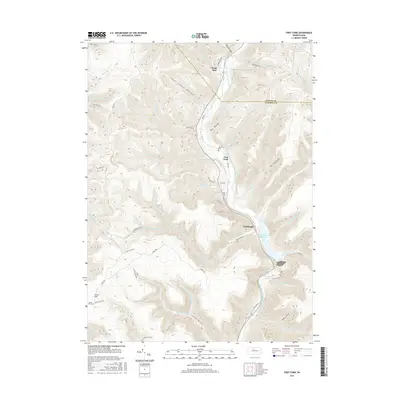 2016 Map of First Fork, 2016 Print