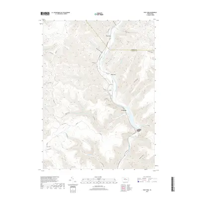2019 Map of First Fork, 2019 Print