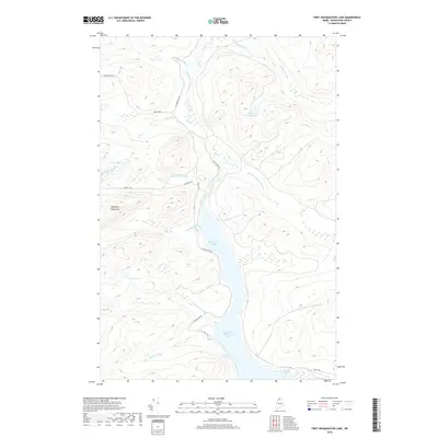 2018 Map of First Musquacook Lake, 2018 Print