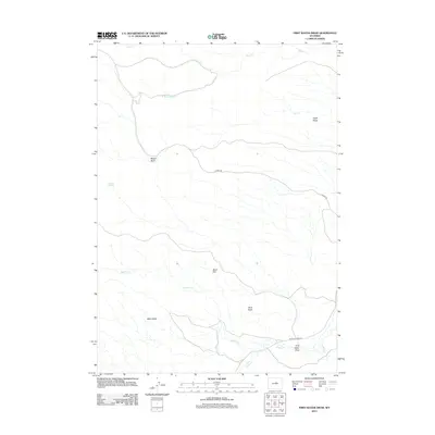 2012 Map of First Water Draw, 2012 Print