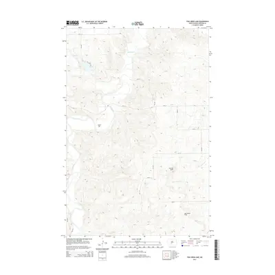 2014 Map of Fish Creek Lake, 2014 Print