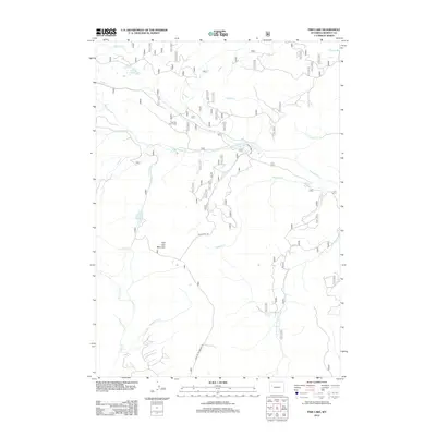 2012 Map of Fish Lake, 2012 Print