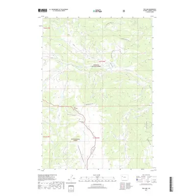 2017 Map of Fish Lake, 2017 Print