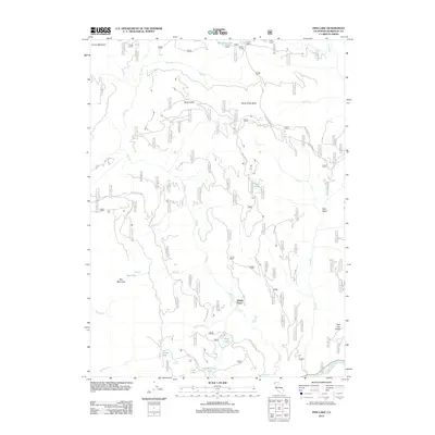 2012 Map of Fish Lake, 2012 Print