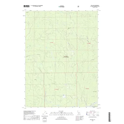 2018 Map of Fish Lake, 2018 Print