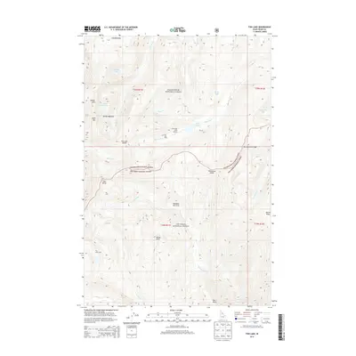 2014 Map of Fish Lake, 2014 Print