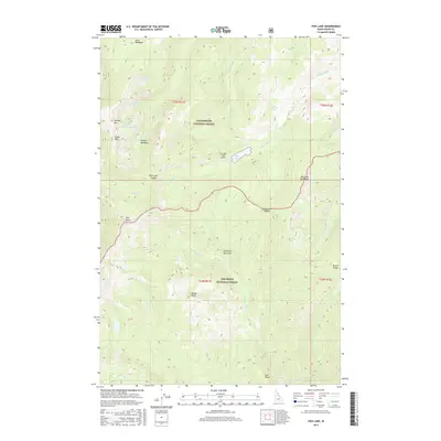 2017 Map of Fish Lake, 2017 Print