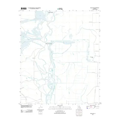 2012 Map of Fish Lake, 2012 Print