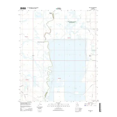 2015 Map of Fish Lake, 2015 Print