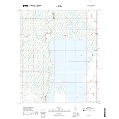 2018 Map of Fish Lake, 2018 Print