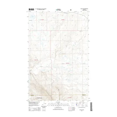 2014 Map of Fish Lake, 2014 Print