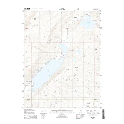 2014 Map of Fish Lake, 2014 Print