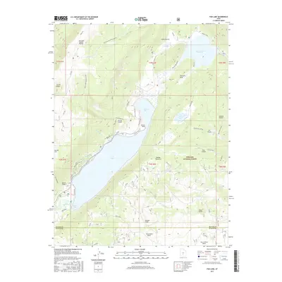 2017 Map of Fish Lake, 2017 Print