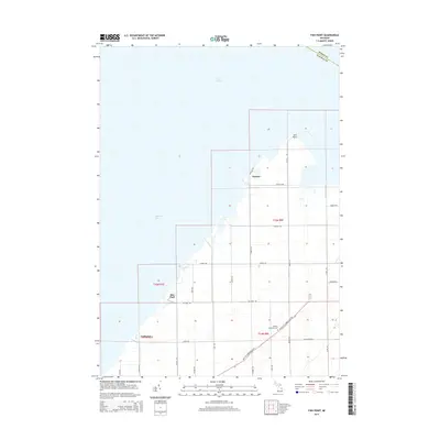 2014 Map of Fish Point, 2014 Print