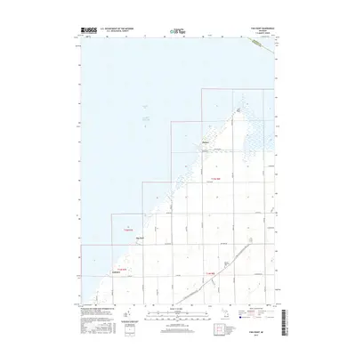 2017 Map of Fish Point, 2017 Print