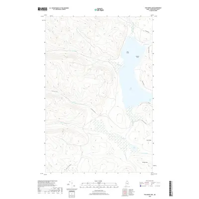 2018 Map of Fish River Lake, 2018 Print
