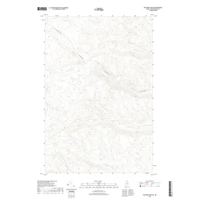 2018 Map of Fish River Lake SW, 2018 Print