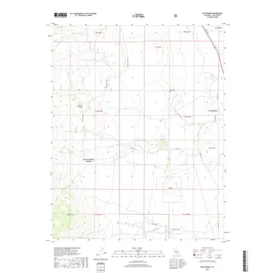 2018 Map of Fish Springs, 2018 Print